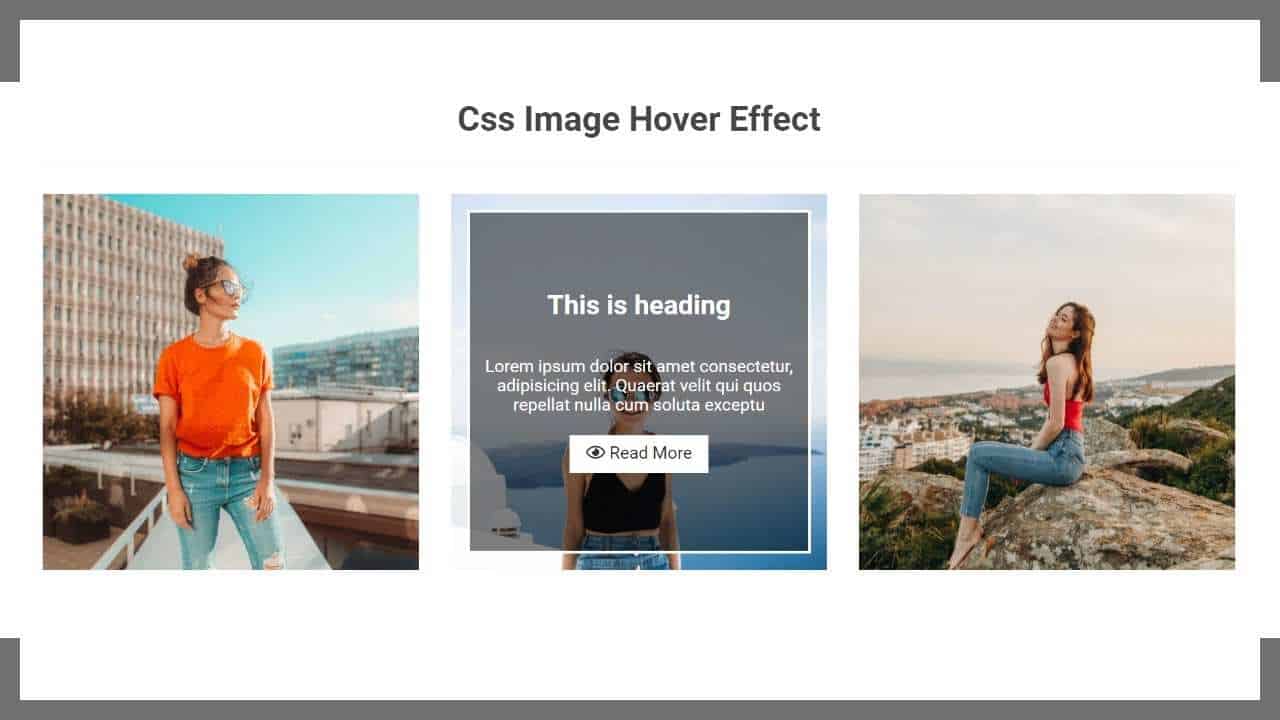 Css Image Hover Effect Using Html Css
