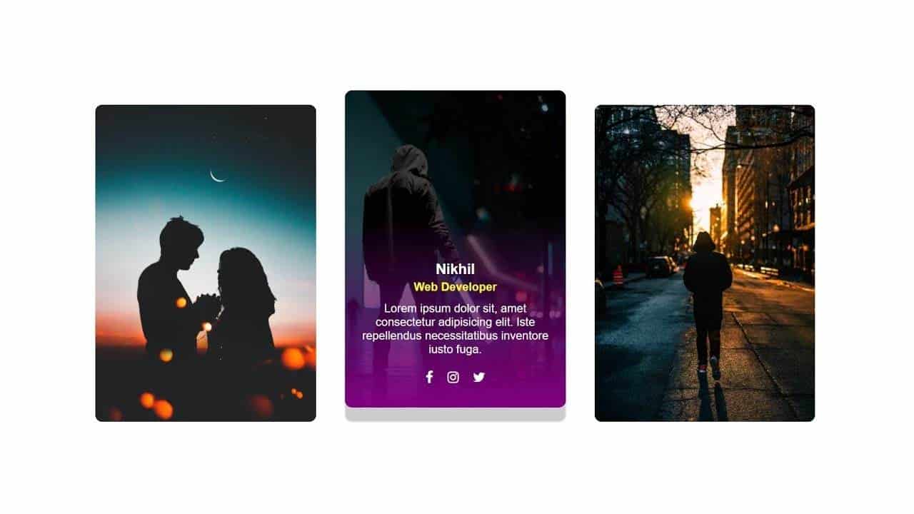 Image Cards With Hover Effect Only Using CSS & HTML