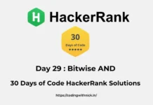 HackerRank Day 29: Bitwise AND 30 days of code solution HackerRank Day 29: Bitwise AND 30 days of code solution